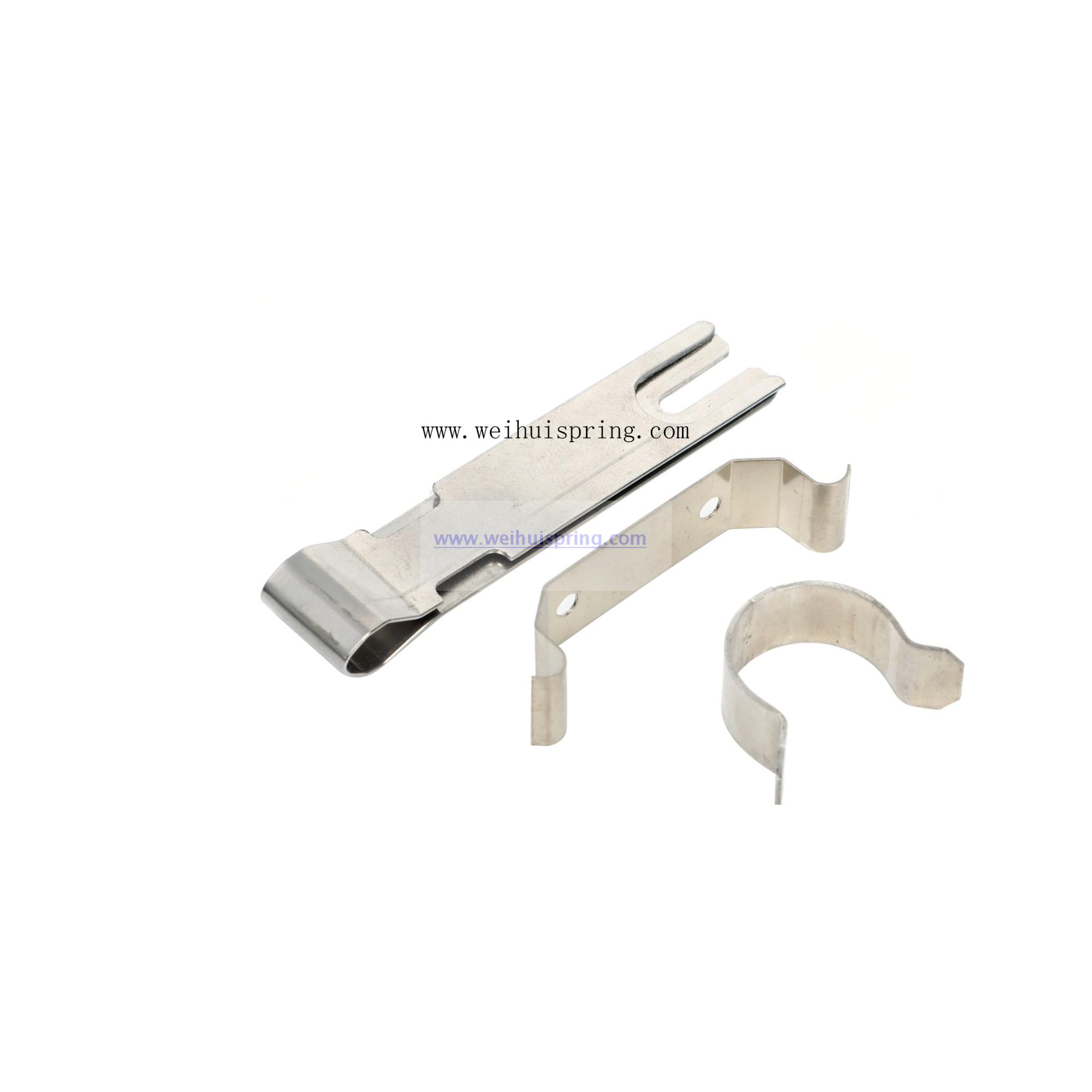 Customize high quality stainless steel flat metal clip spring 