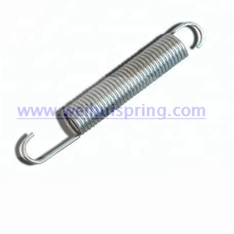 Double hook tension spring for trampoline spring 