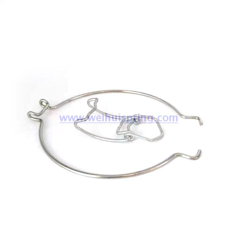 Metal Fastenings for Sealed Glass Can Metal Buckle in Wire Locking Design